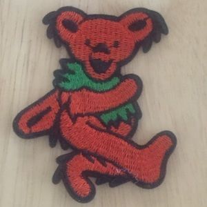 Grateful Dead’s Dancing Bear Band Iron On Patches.